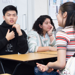Students in IELTS class
