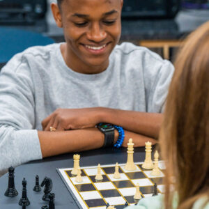 students playing chess