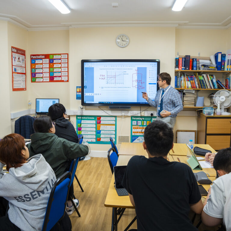 students in class