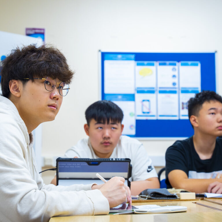 students in class