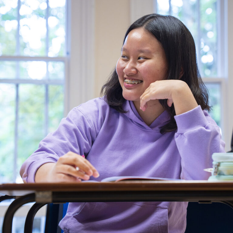 girl smiling