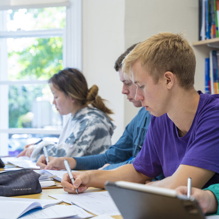 students in class