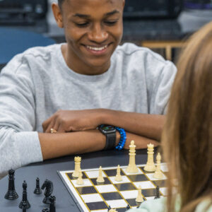students playing chess