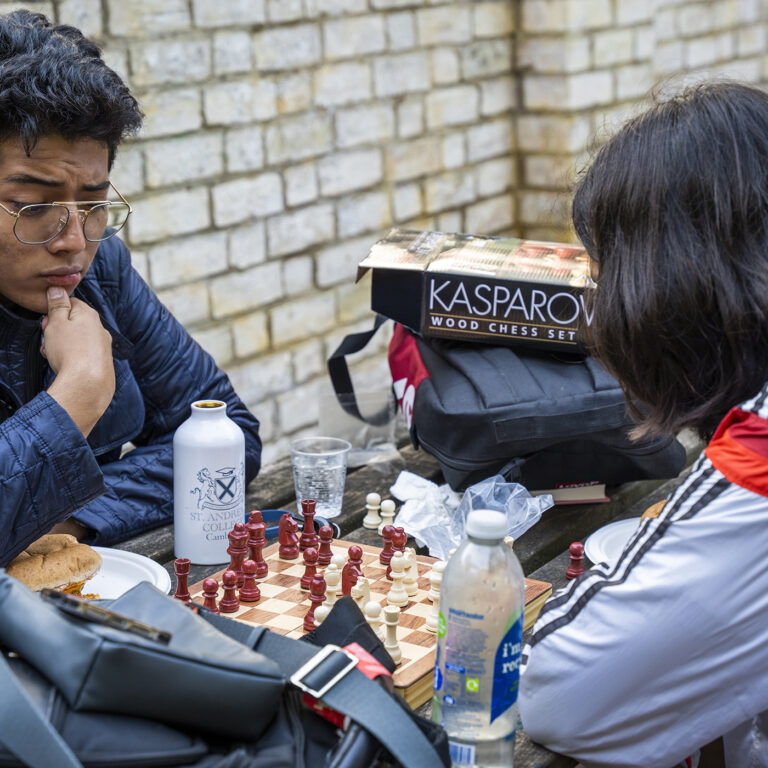 students playing chess