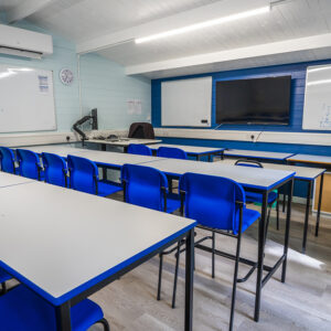 interior of a classroom