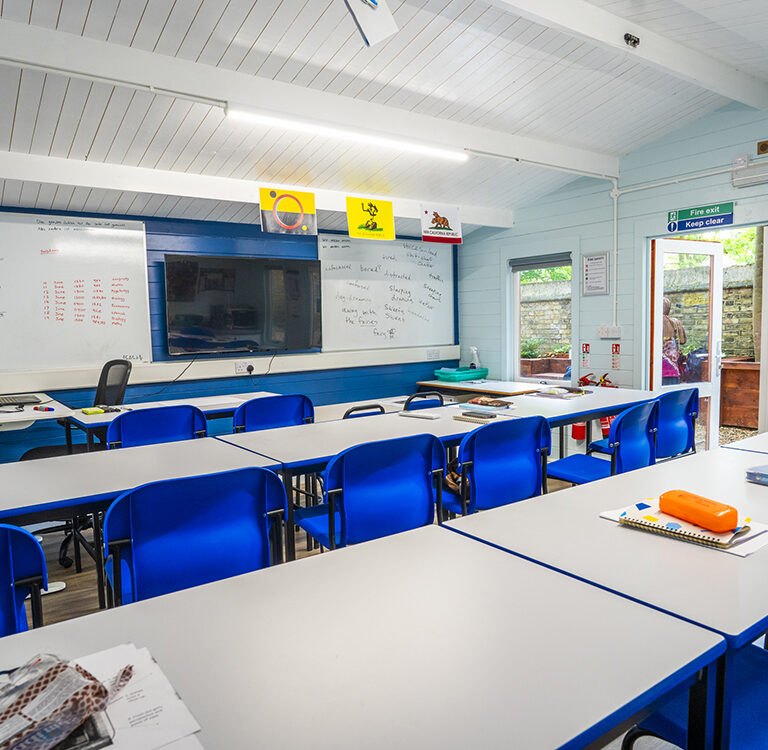 interior of a classroom