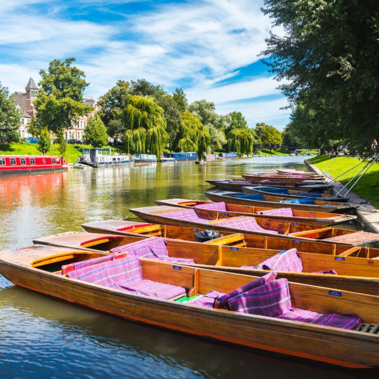 punting along the River Cambs, Cambridge